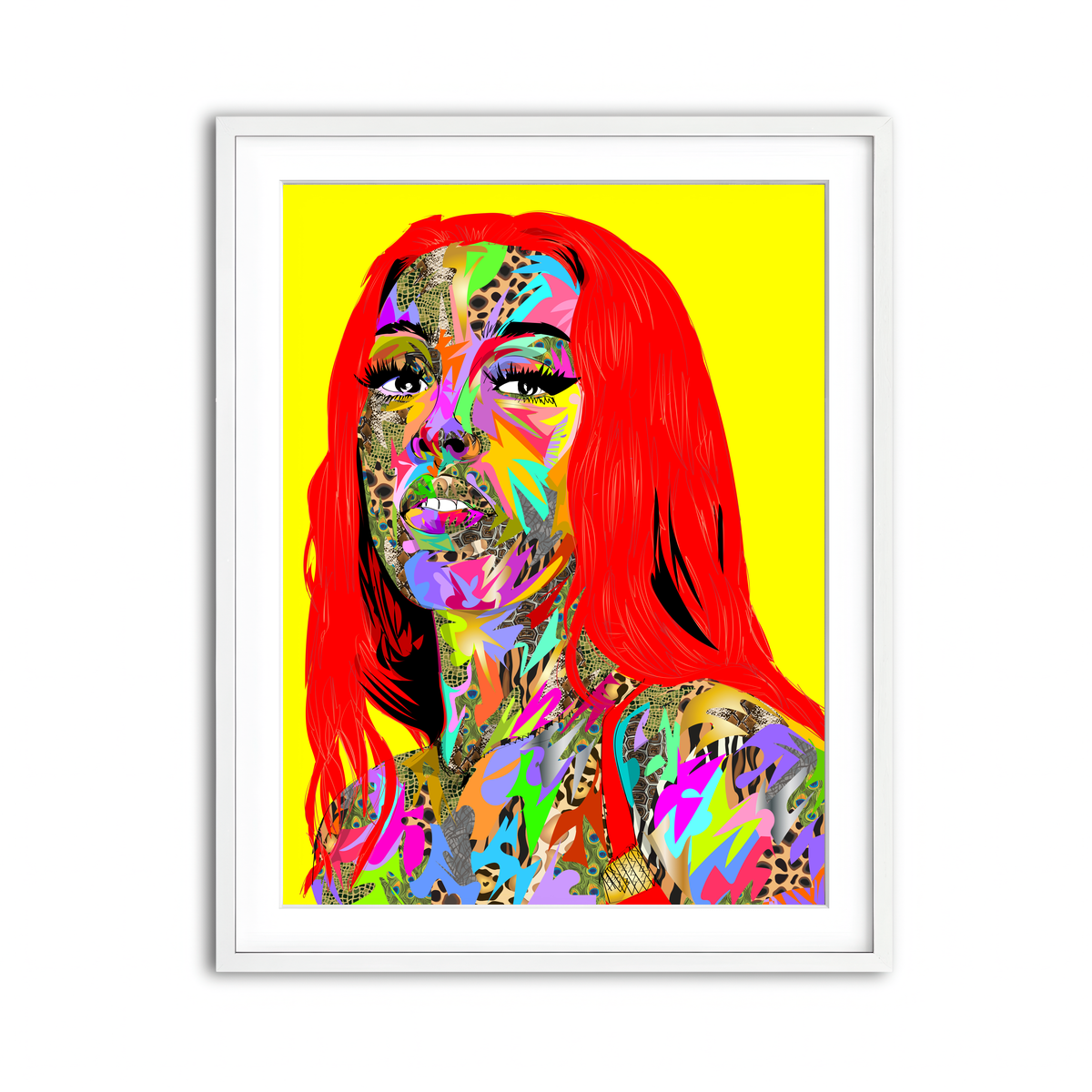 Framed Print 3x4 White