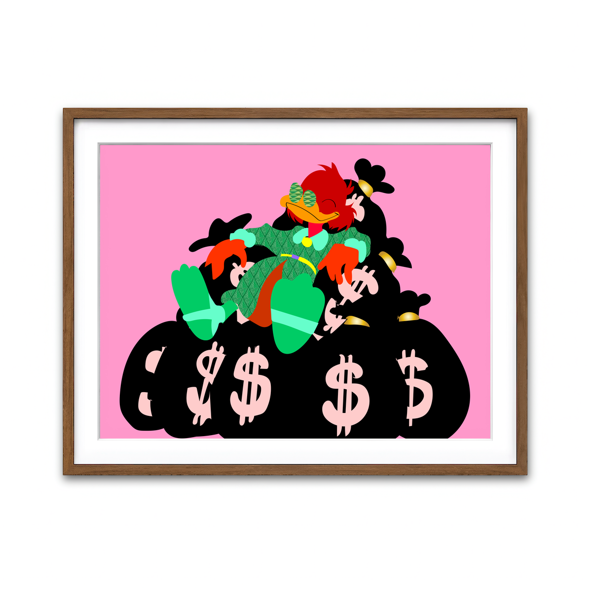 Framed Print 4x3 Walnut