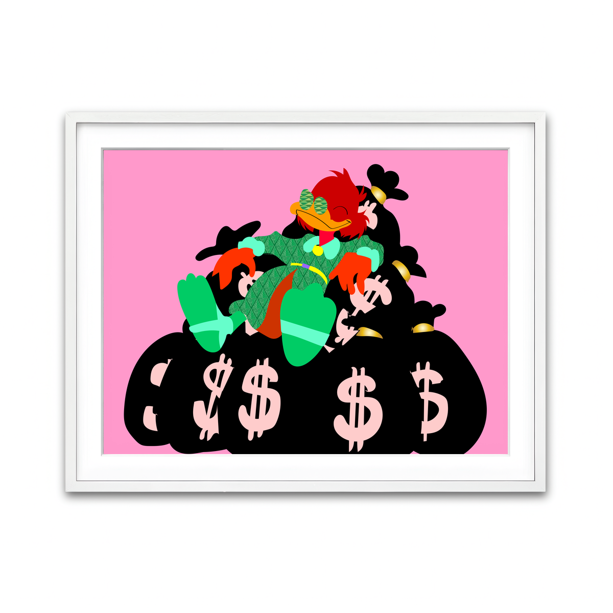 Framed Print 4x3 White