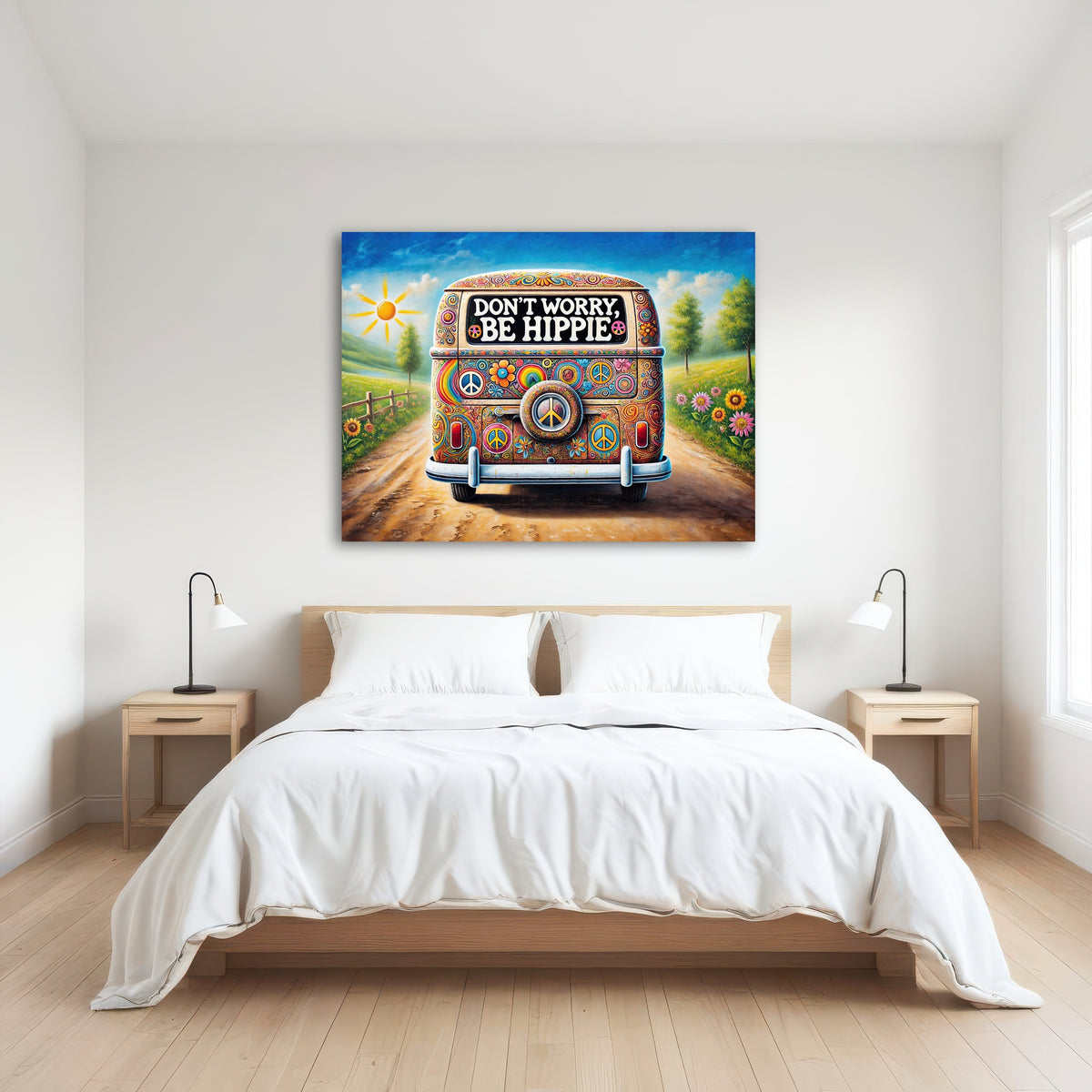 AUTO-MOCKUP ROOM | DON'T WORRY, BE HIPPIE Hippie Van