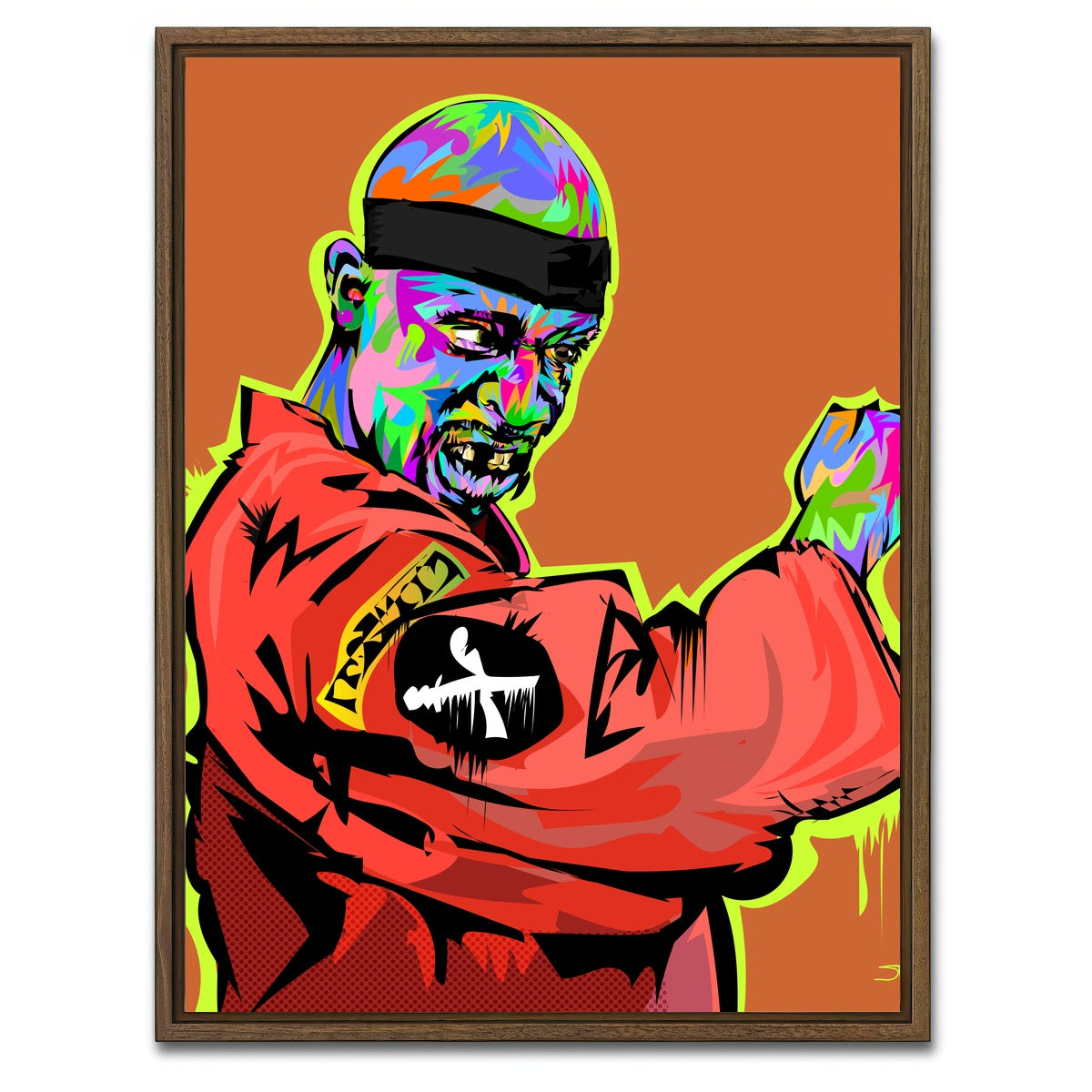 AUTO-MOCKUP WHITE | DRAGON FLY | 1 Piece | Walnut Framed Canvas | group=3x4