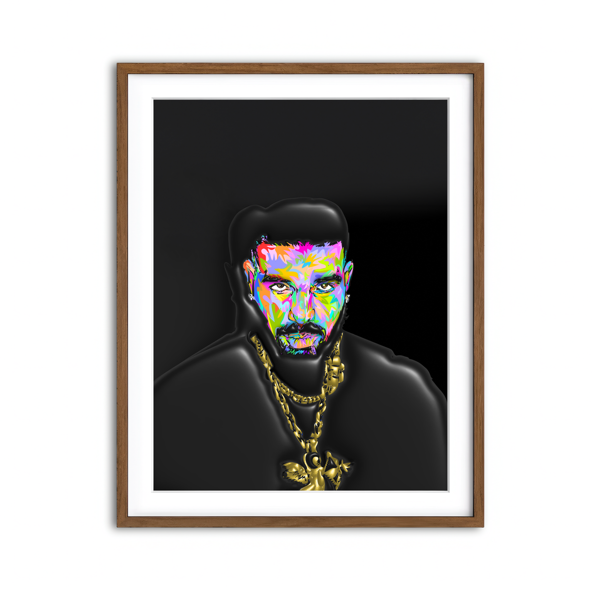 Framed Print 3x4 Walnut