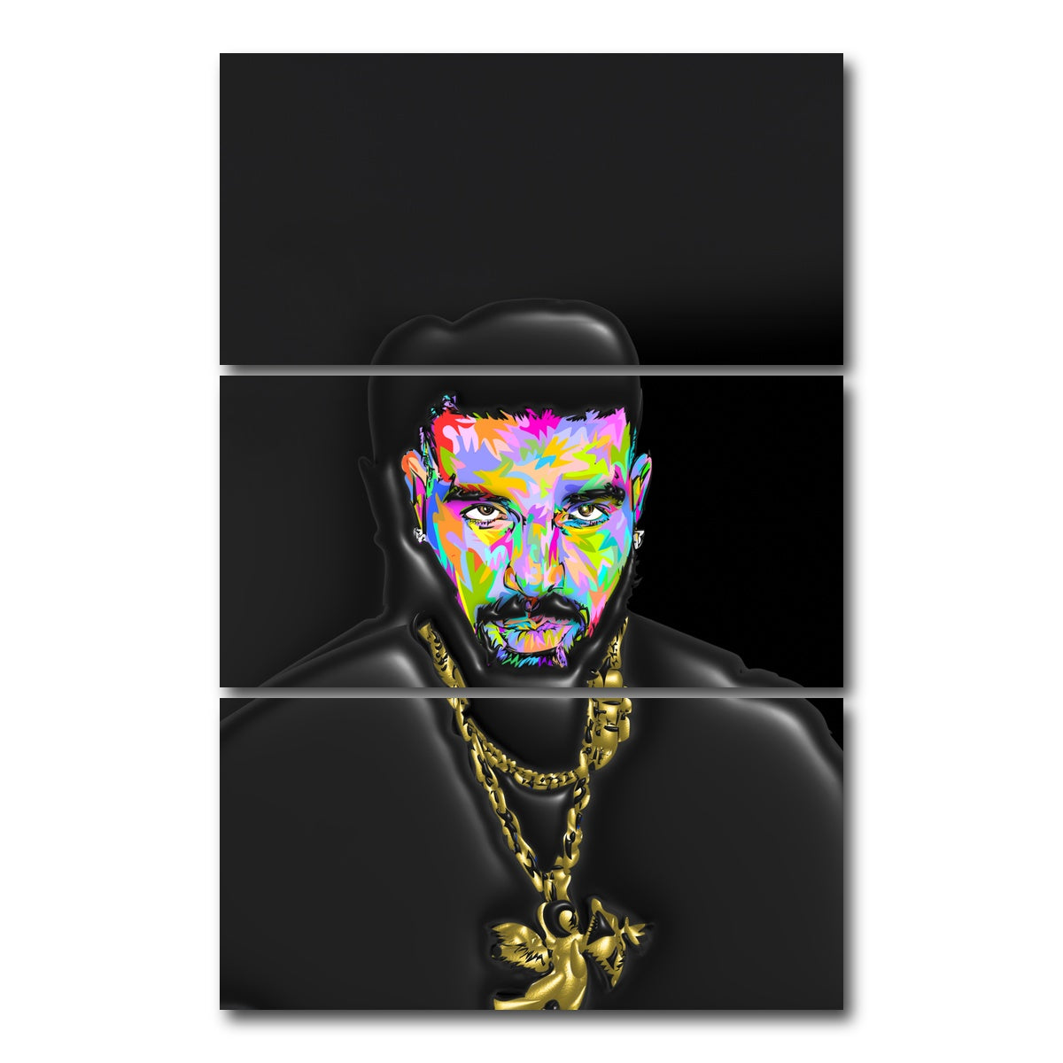 AUTO-MOCKUP WHITE | DRAKE Color | 3 Piece | Gallery Wrap Canvas | group=12x24_stacked