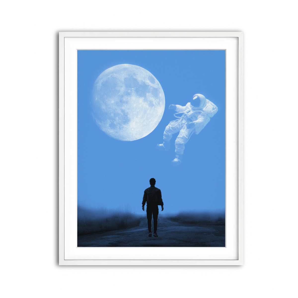 Framed Print 3x4 White