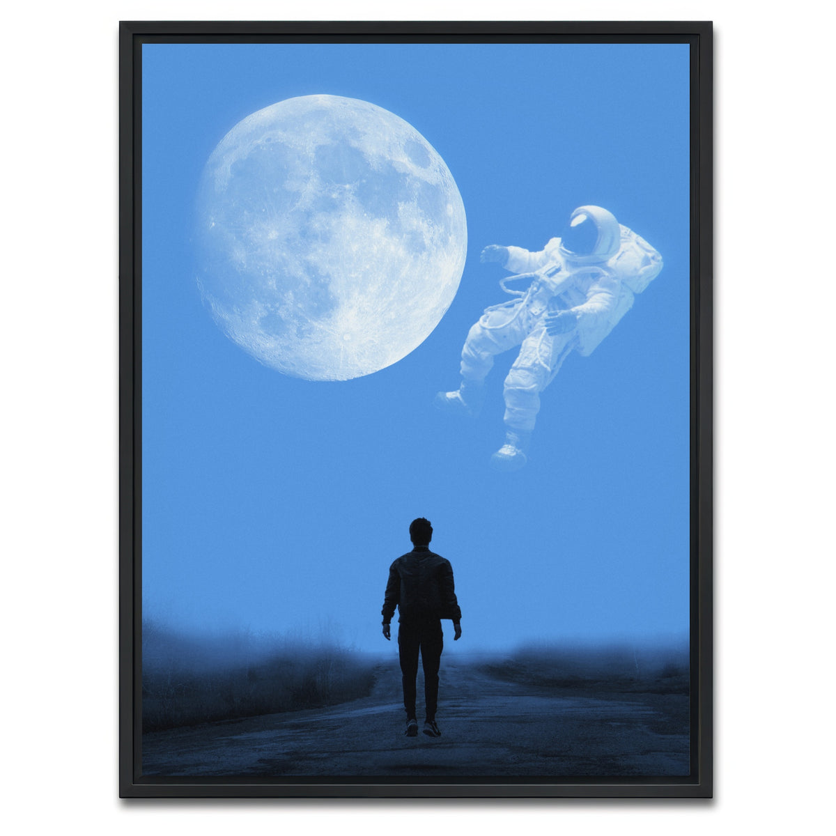 AUTO-MOCKUP WHITE | DREAM AS HIGH AS THE SKY | 1 Piece | Black Framed Canvas | group=3x4