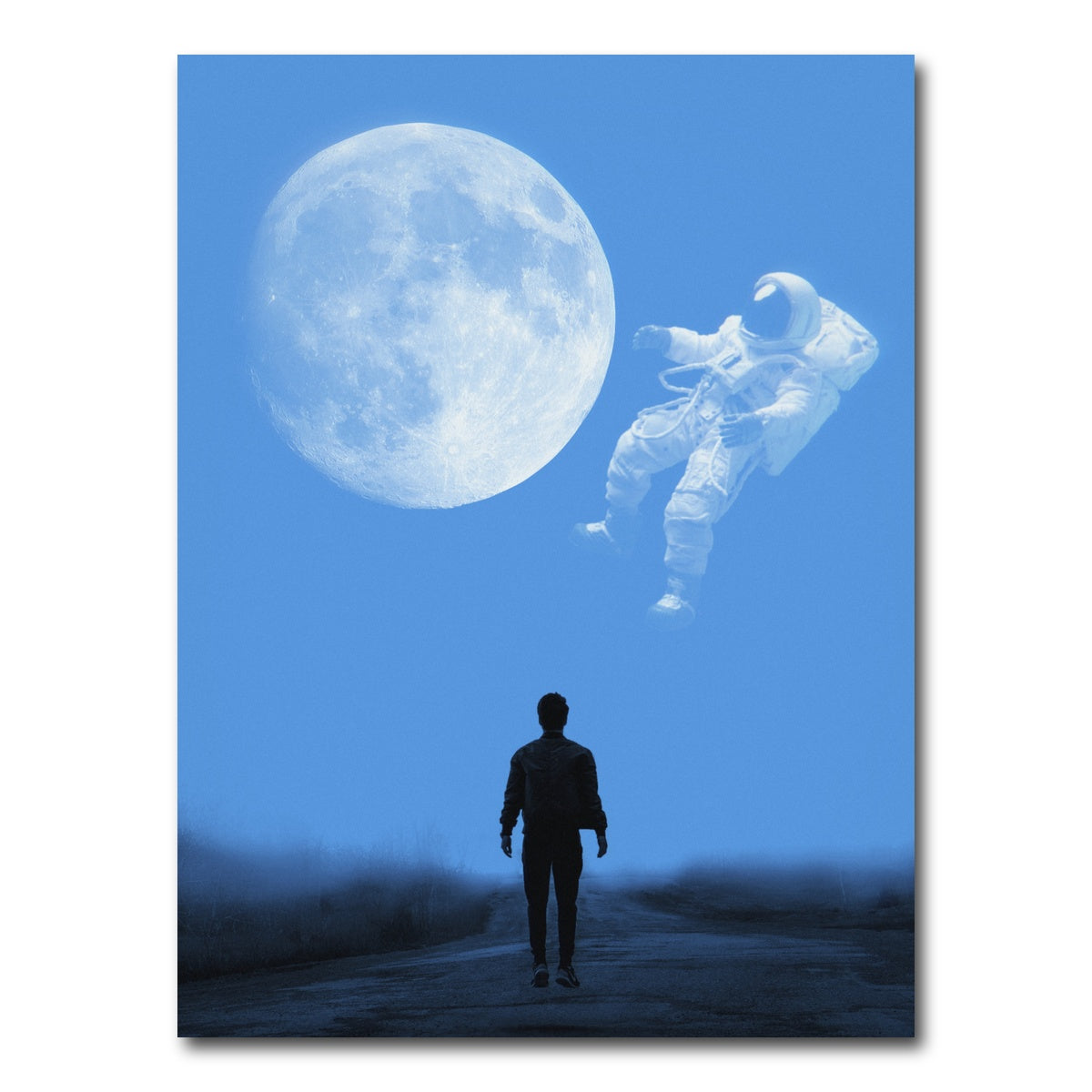 AUTO-MOCKUP WHITE | DREAM AS HIGH AS THE SKY | 1 Piece | Gallery Wrap Canvas | group=3x4