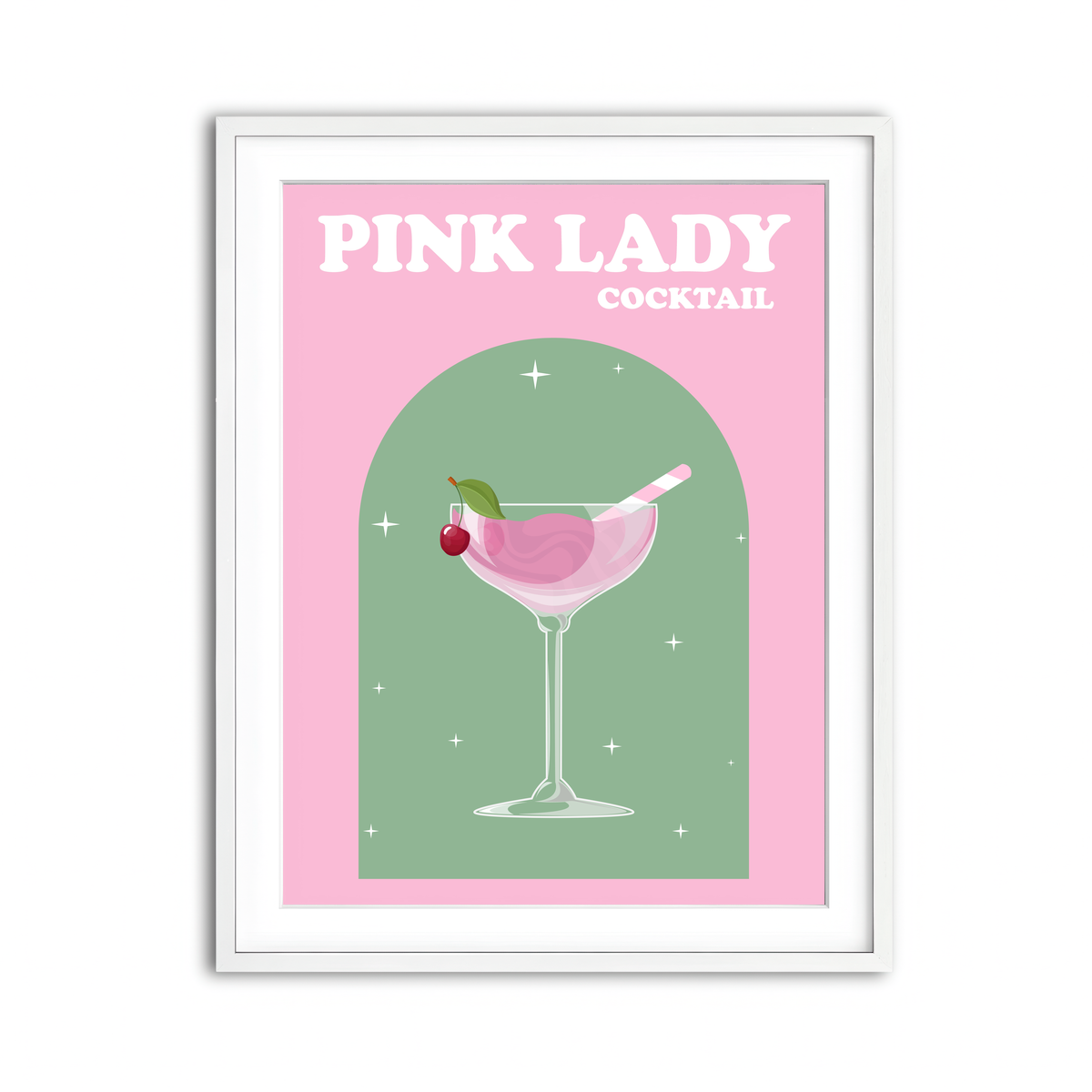 Framed Print 3x4 White