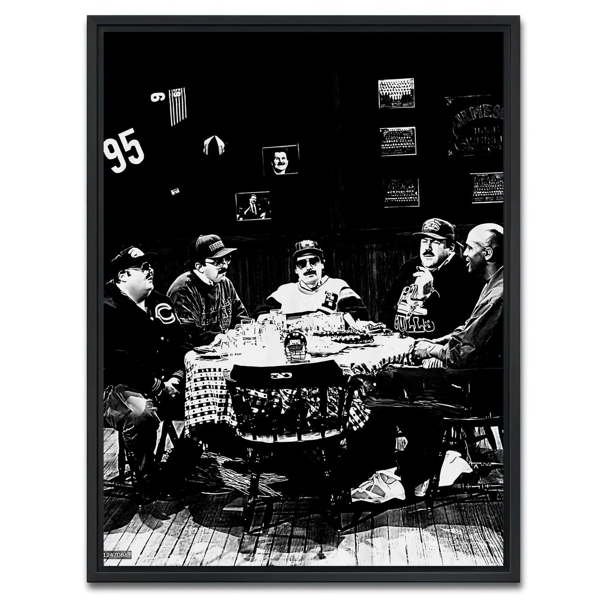 AUTO-MOCKUP WHITE | Da Bears Grayscale | 1 Piece | Black Framed Canvas | group=3x4