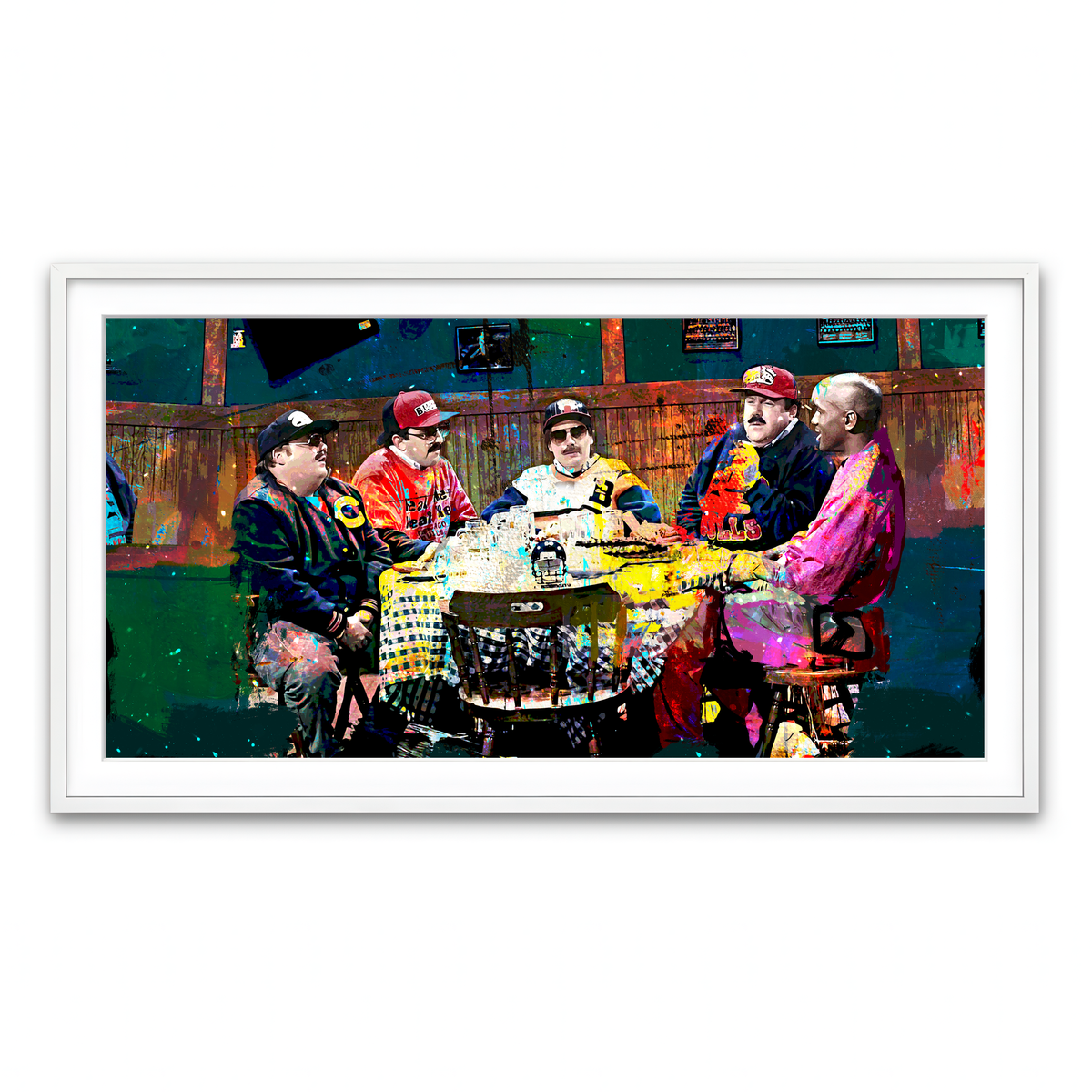 Framed Print 2x1 White