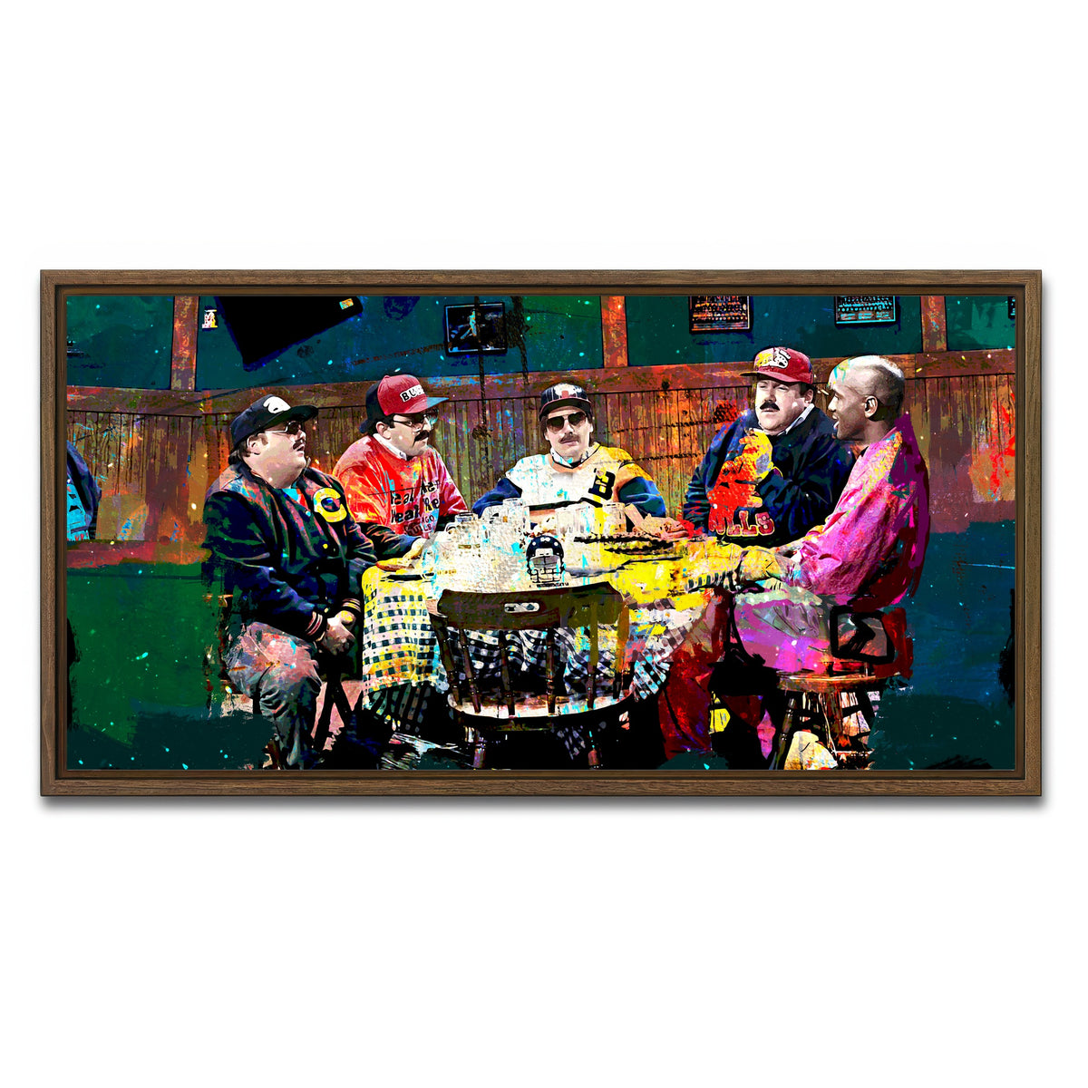 AUTO-MOCKUP WHITE | Da Bears | 1 Piece | Walnut Framed Canvas | group=2x1