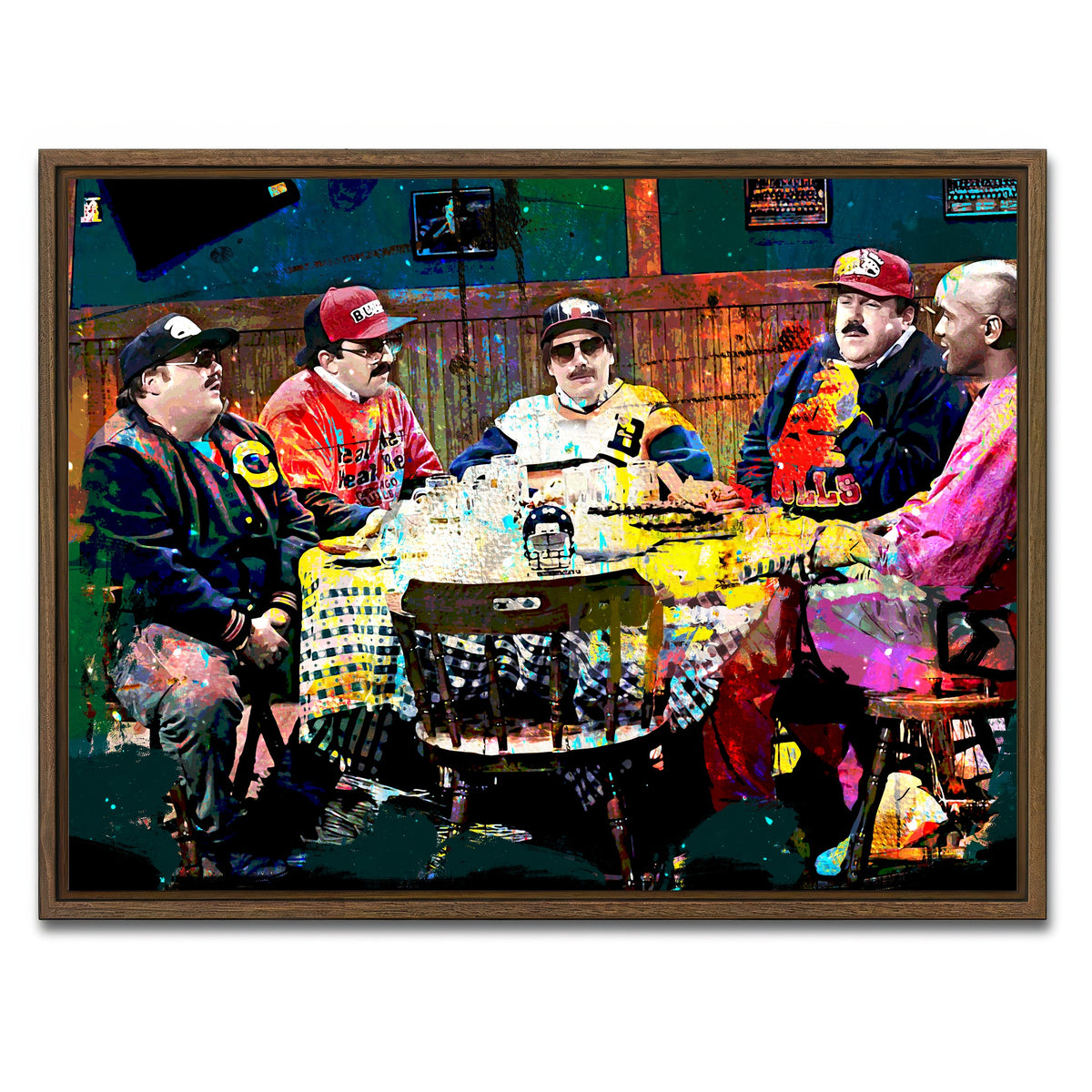 AUTO-MOCKUP WHITE | Da Bears | 1 Piece | Walnut Framed Canvas | group=4x3