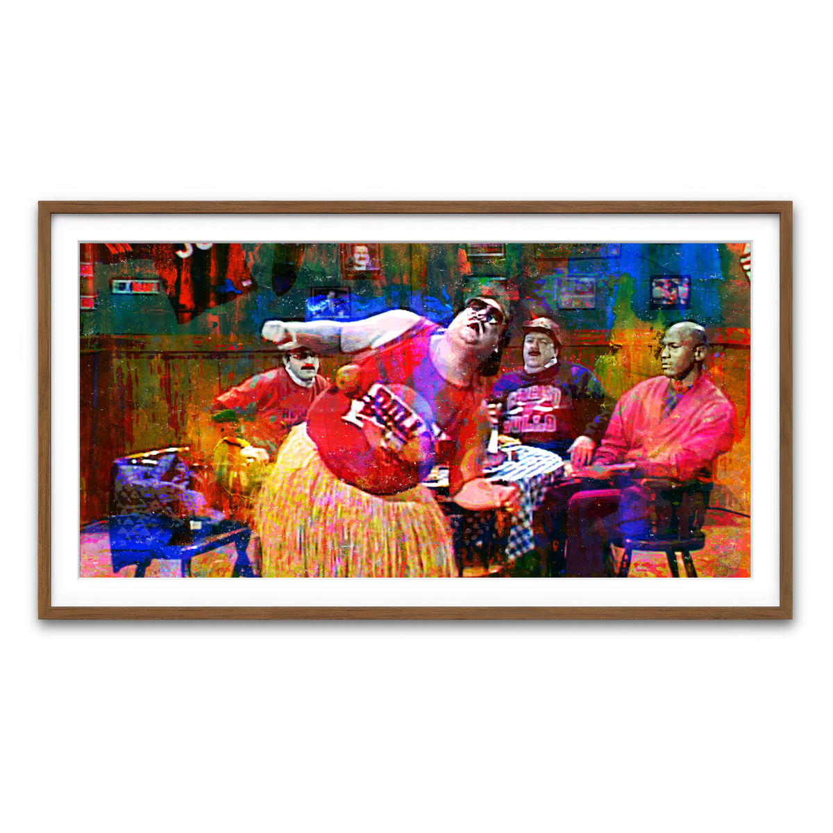 Framed Print 2x1 Walnut