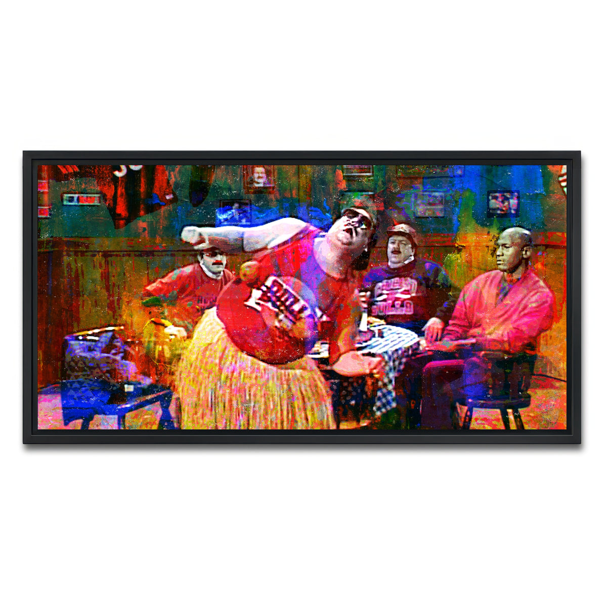 AUTO-MOCKUP WHITE | Da Bulls Da Bulls Da Bulls | 1 Piece | Black Framed Canvas | group=2x1