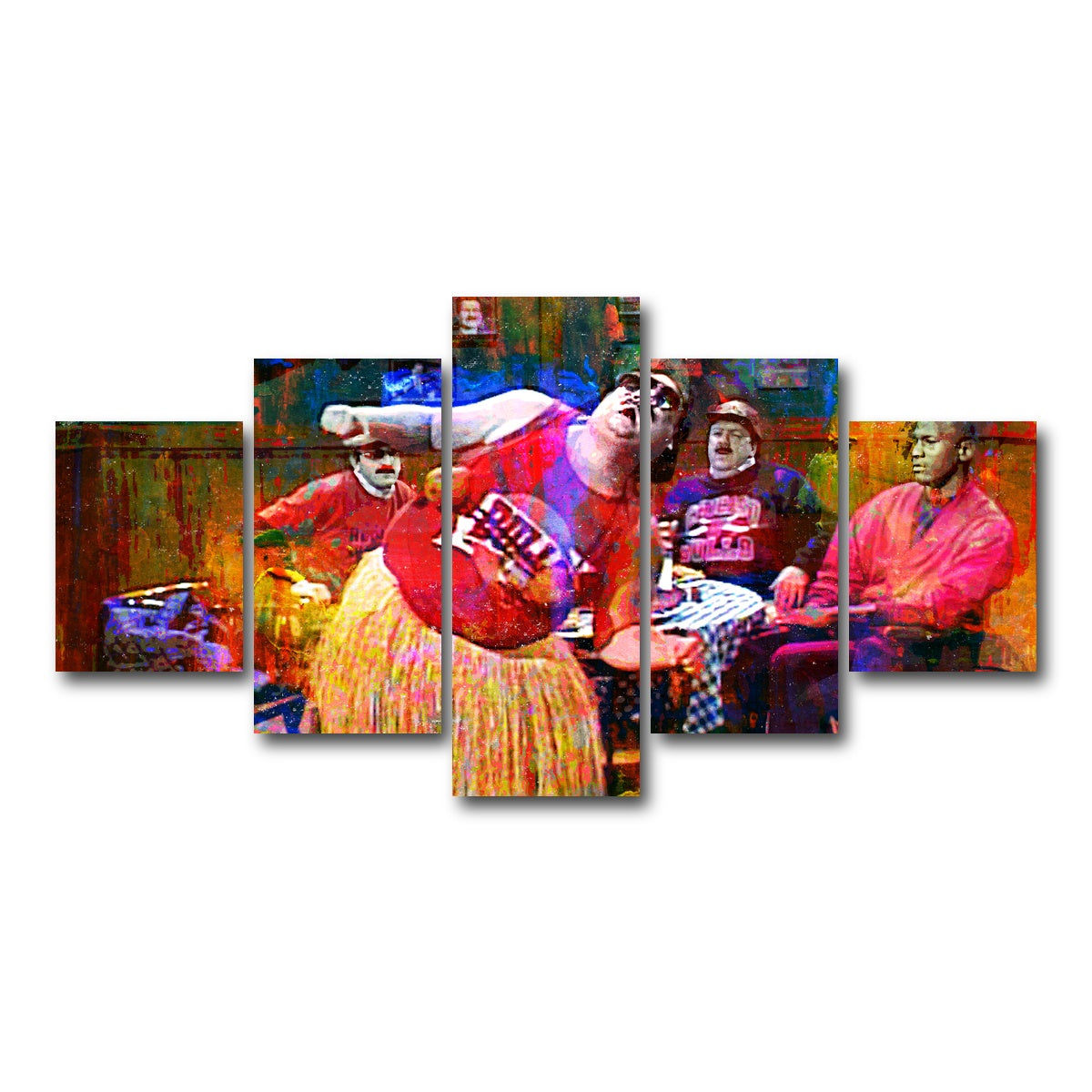 AUTO-MOCKUP WHITE | Da Bulls Da Bulls Da Bulls | 5 Piece | Gallery Wrap Canvas | group=5_short