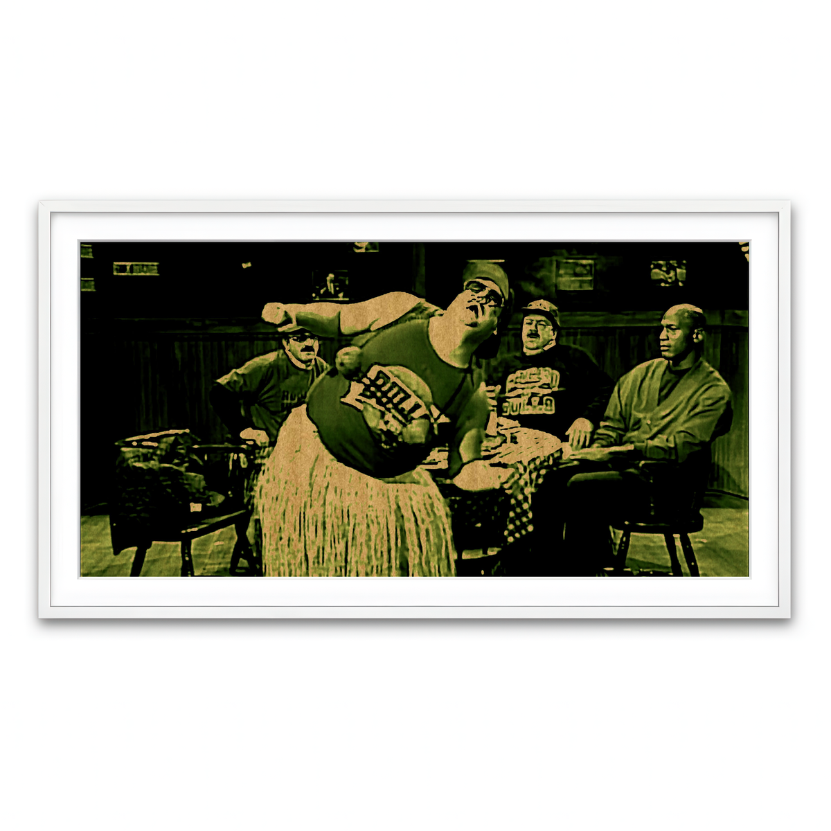 Framed Print 2x1 White