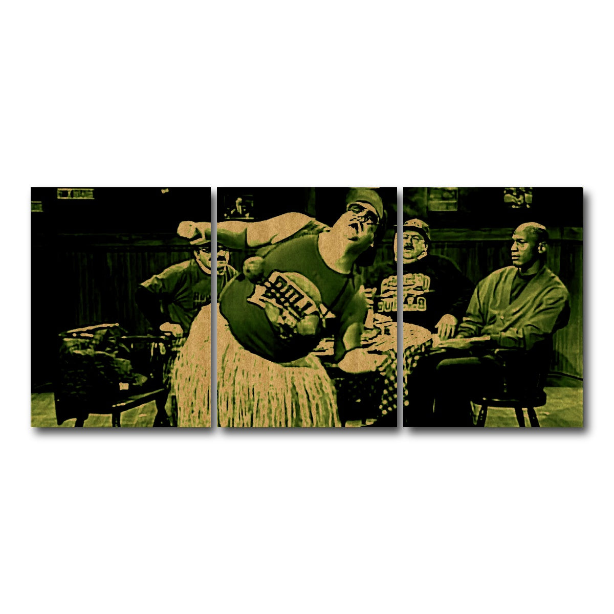 AUTO-MOCKUP WHITE | Da Bulls Sepia | 3 Piece | Gallery Wrap Canvas | group=18x24