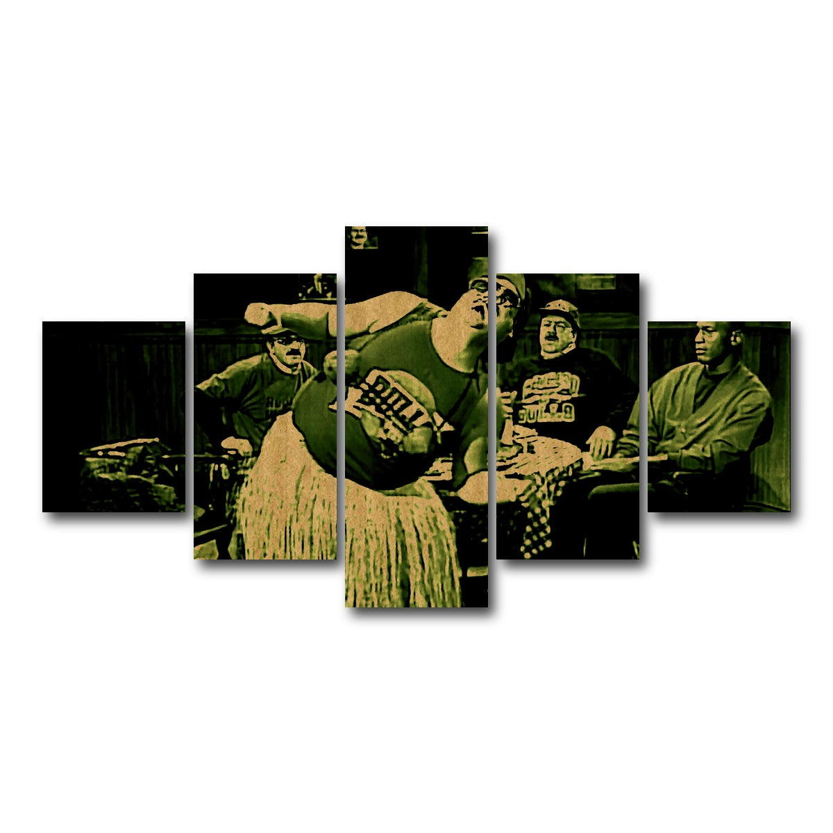 AUTO-MOCKUP WHITE | Da Bulls Sepia | 5 Piece | Gallery Wrap Canvas | group=5_short