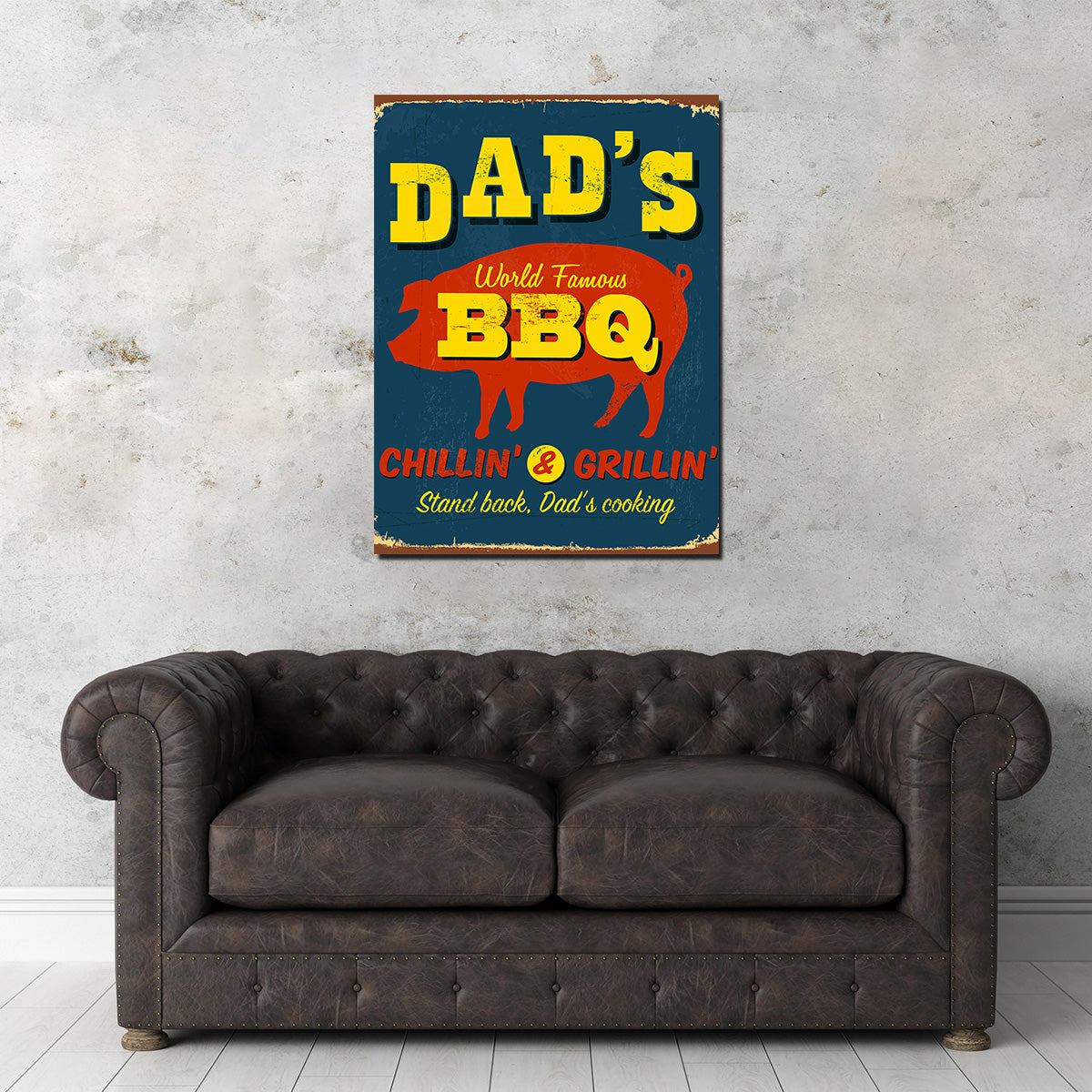 Dad's BBQ Wall Art