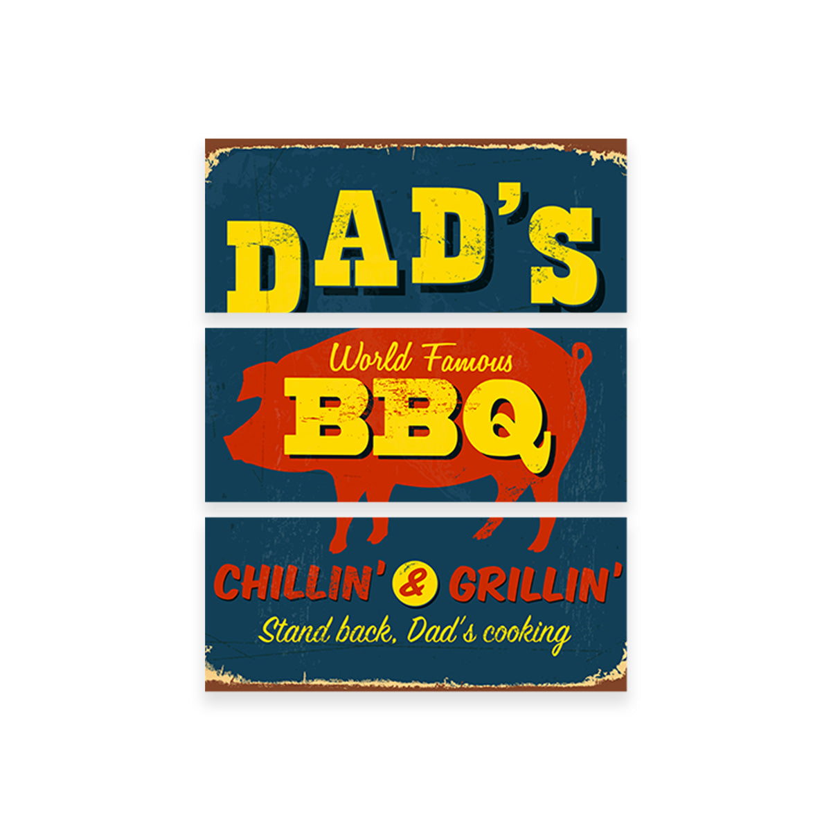 Dad's BBQ Wall Art