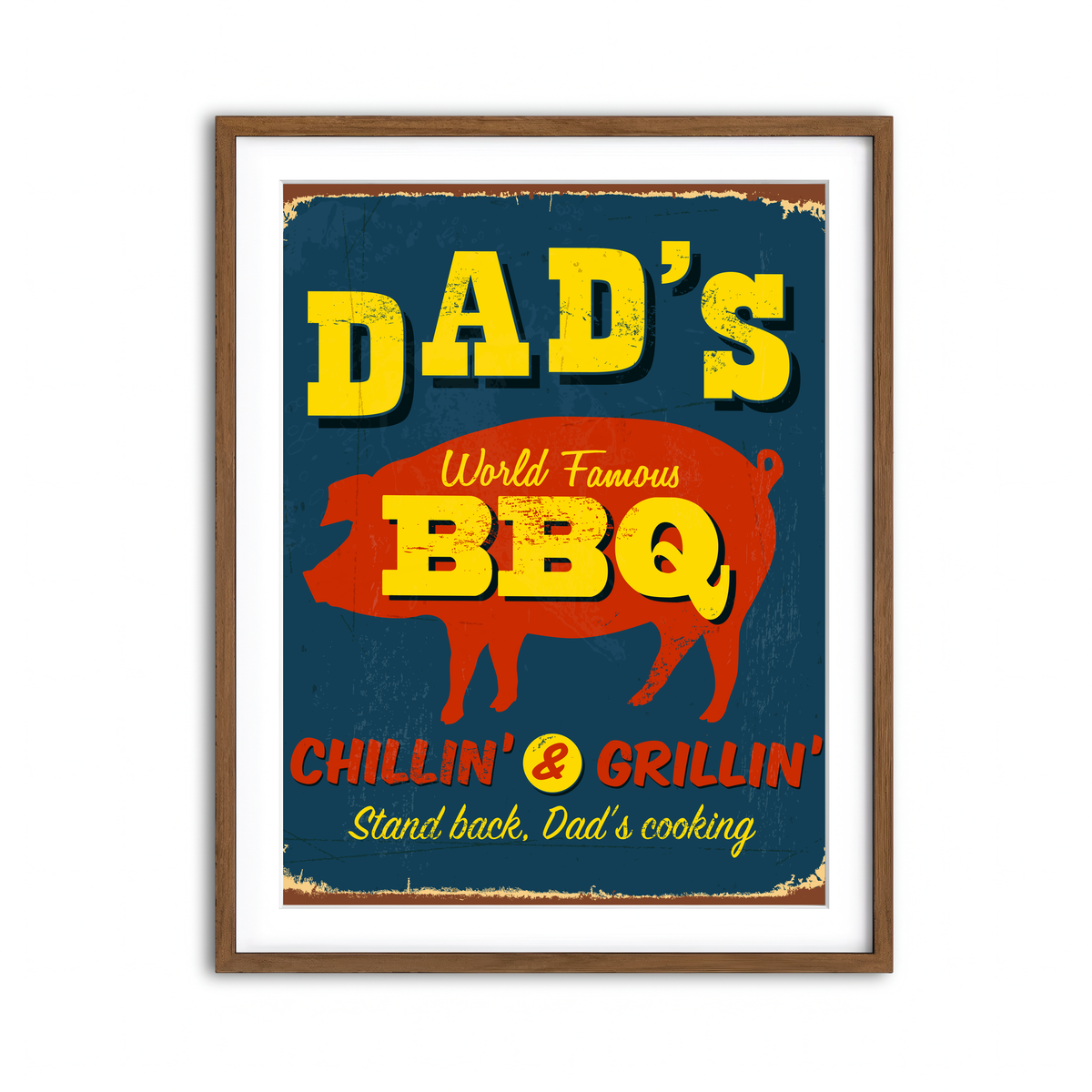 Framed Print 3x4 Walnut