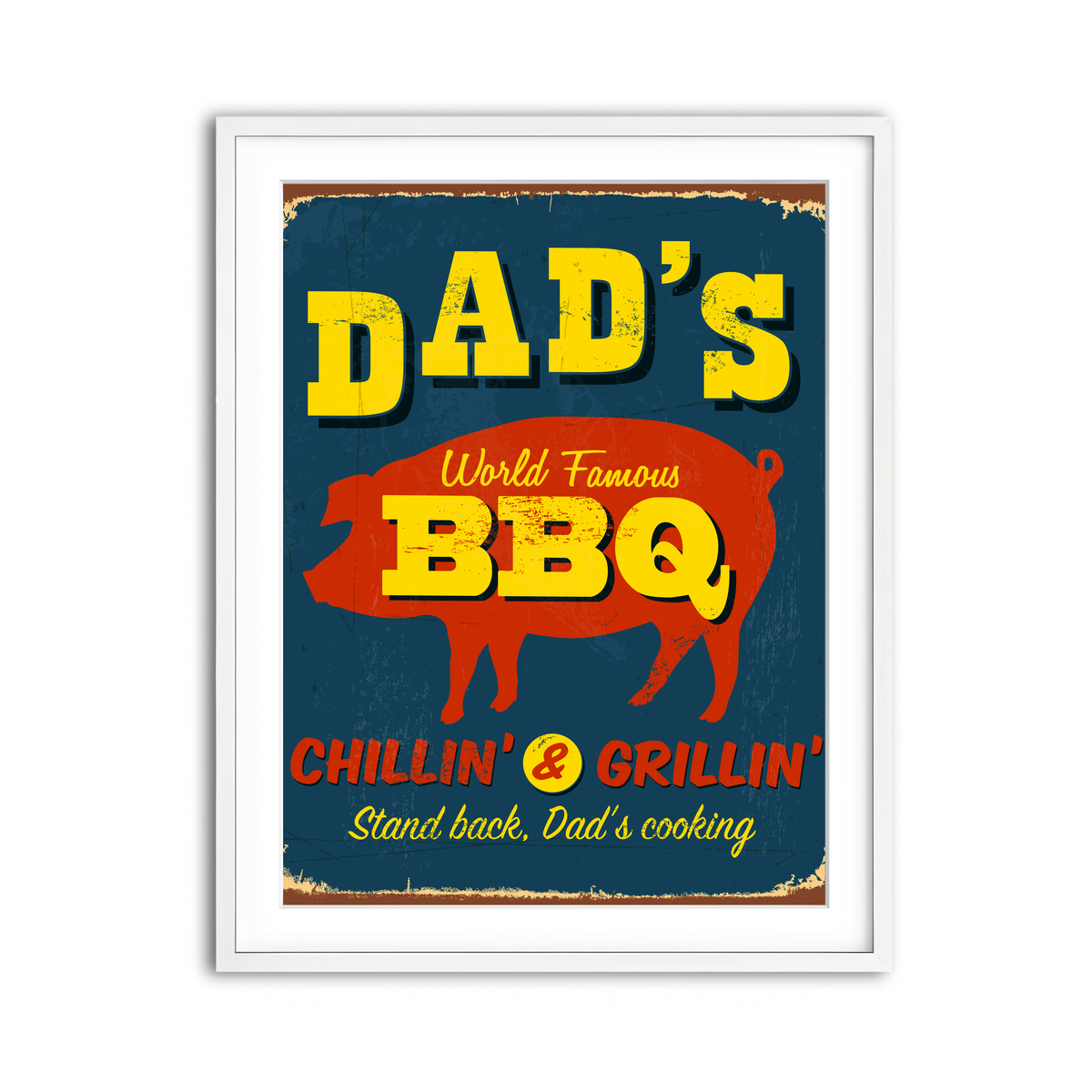 Framed Print 3x4 White