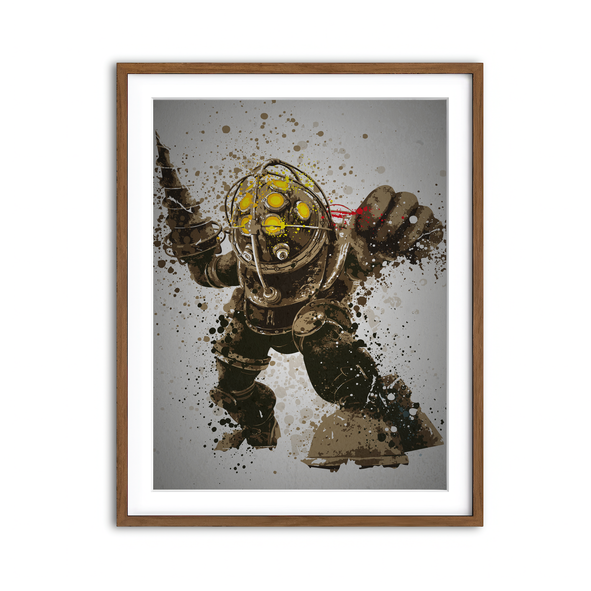 Framed Print 3x4 Walnut