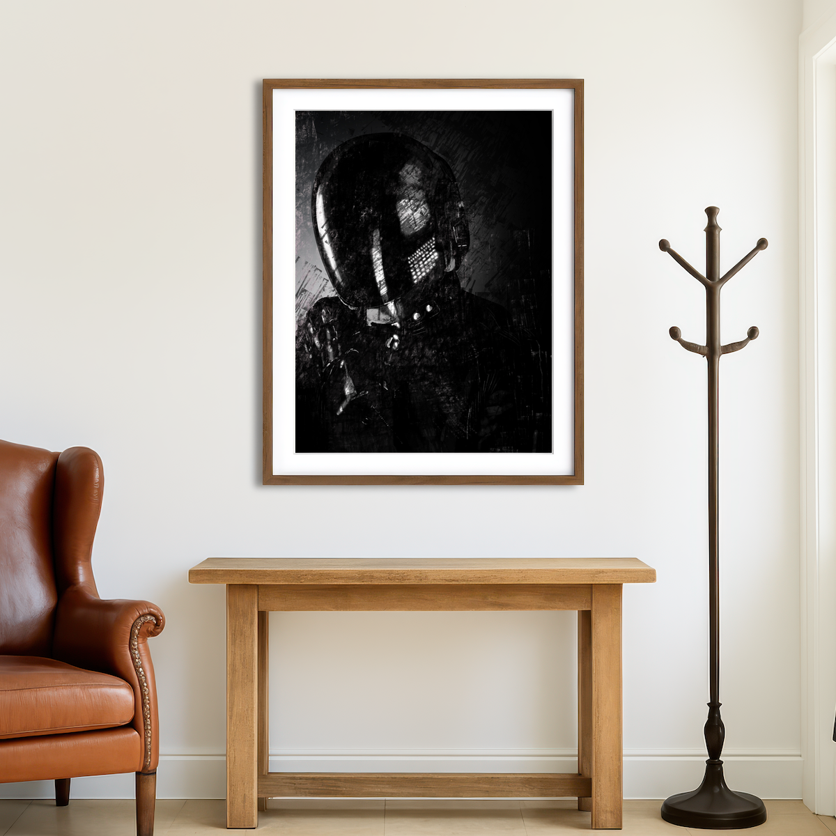 AUTO-MOCKUP ROOM | Daft Punk Guy Wall Art
