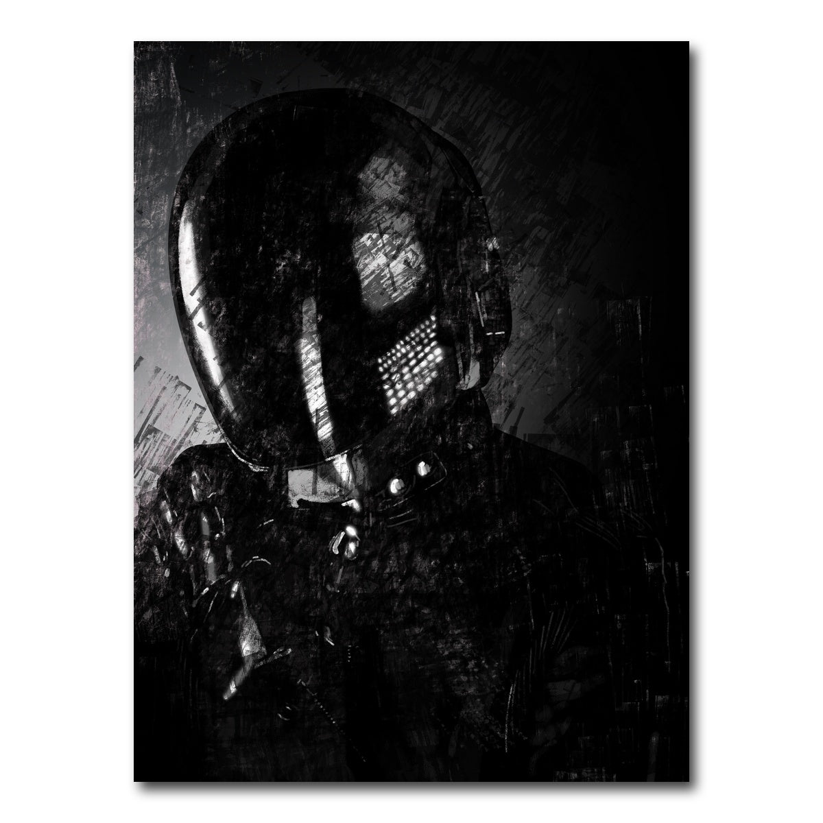 AUTO-MOCKUP WHITE | Daft Punk Guy | 1 Piece | Gallery Wrap Canvas | group=3x4