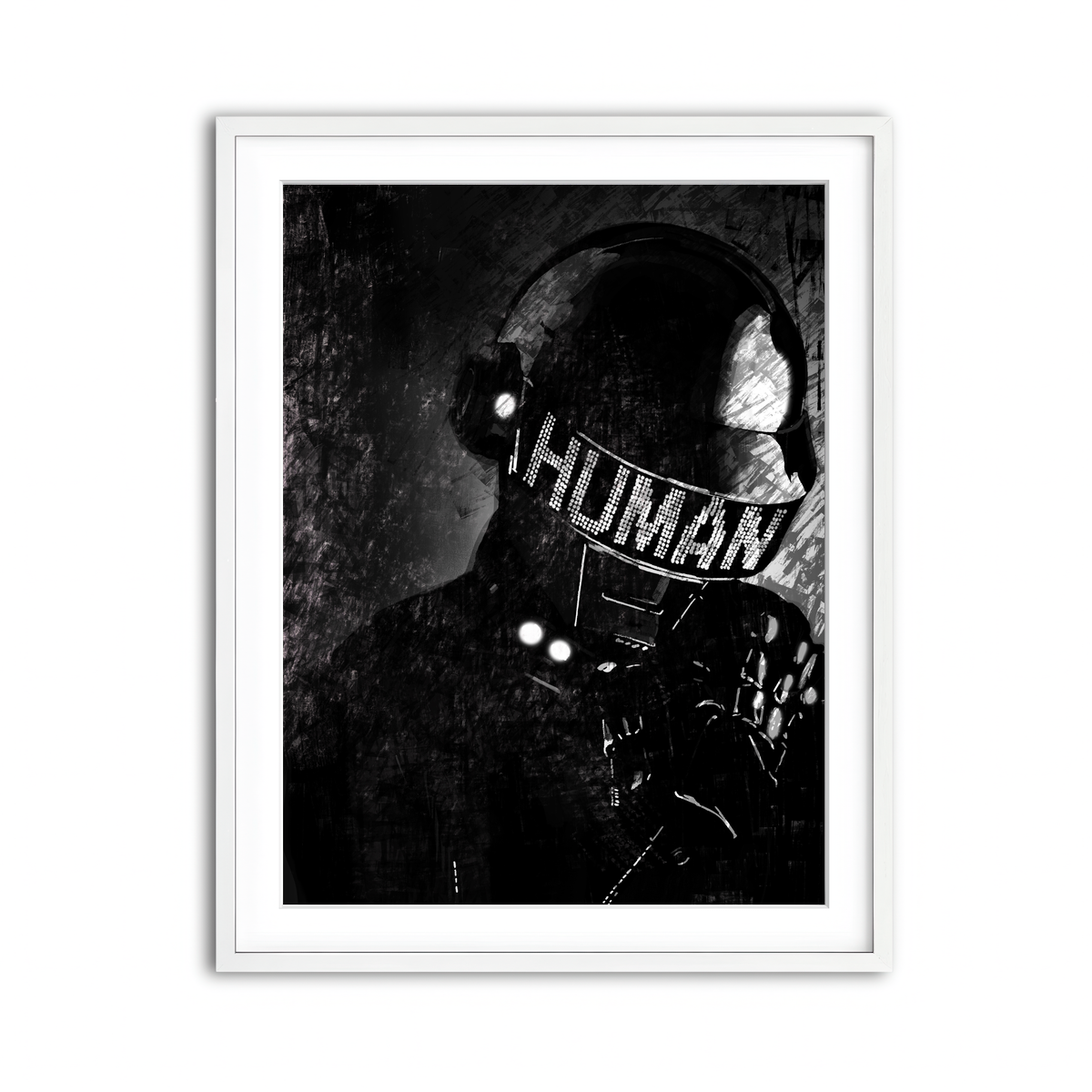 Framed Print 3x4 White