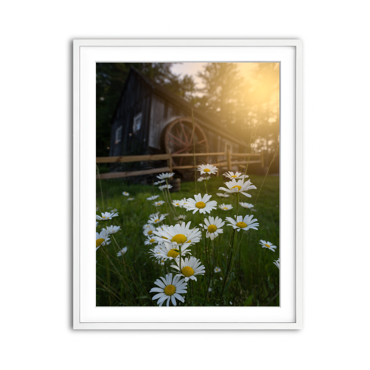 Framed Print 3x4 White