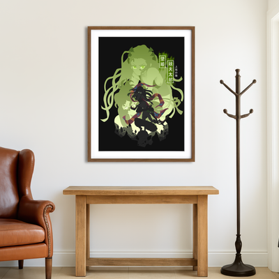 AUTO-MOCKUP ROOM | Daki Gyutaro Wall Art
