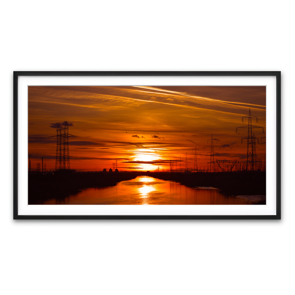 Framed Print 2x1 Black