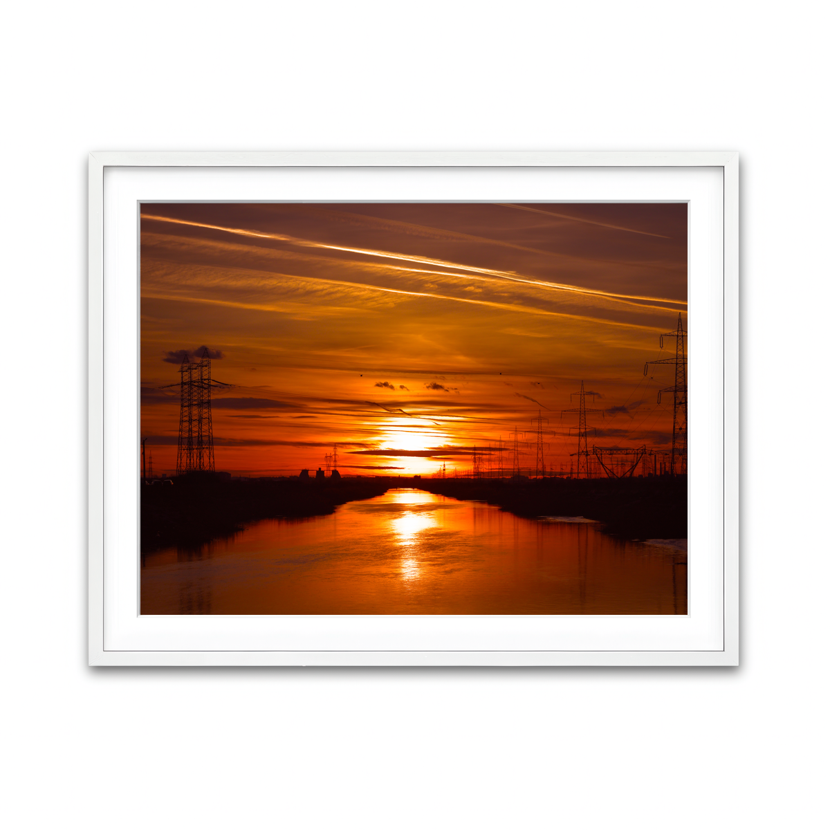 Framed Print 4x3 White