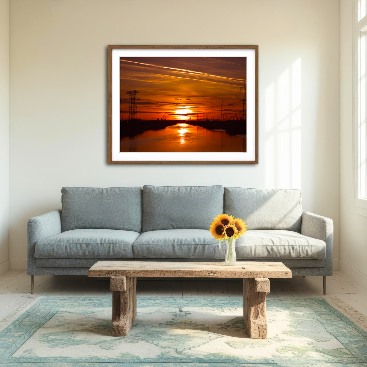 AUTO-MOCKUP ROOM | Dambovita River Romania Wall Art