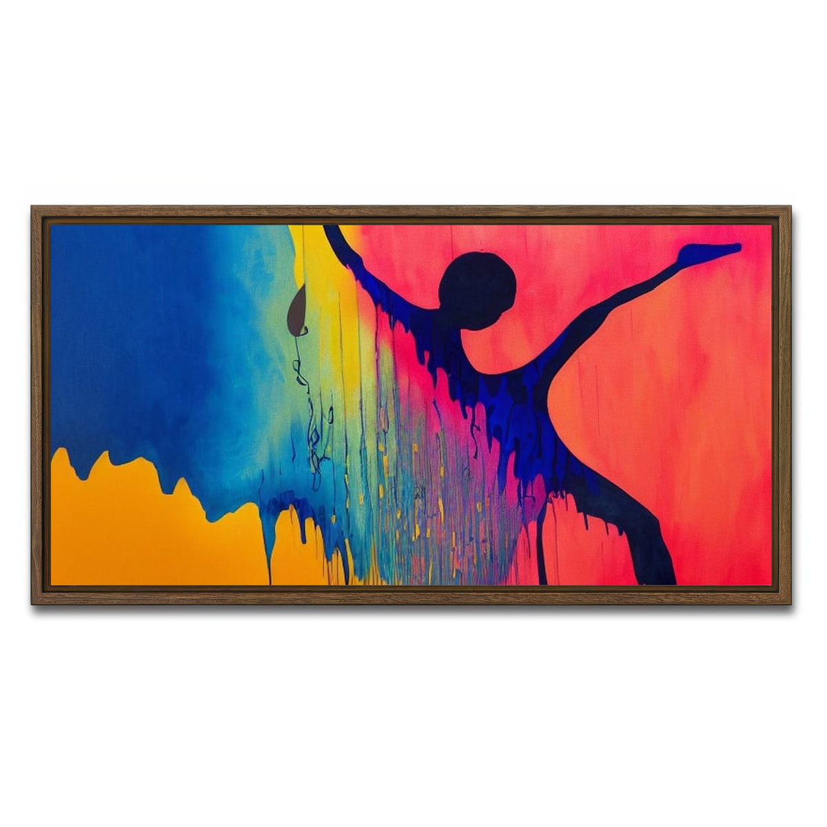 AUTO-MOCKUP WHITE | Dance Art | 1 Piece | Walnut Framed Canvas | group=2x1