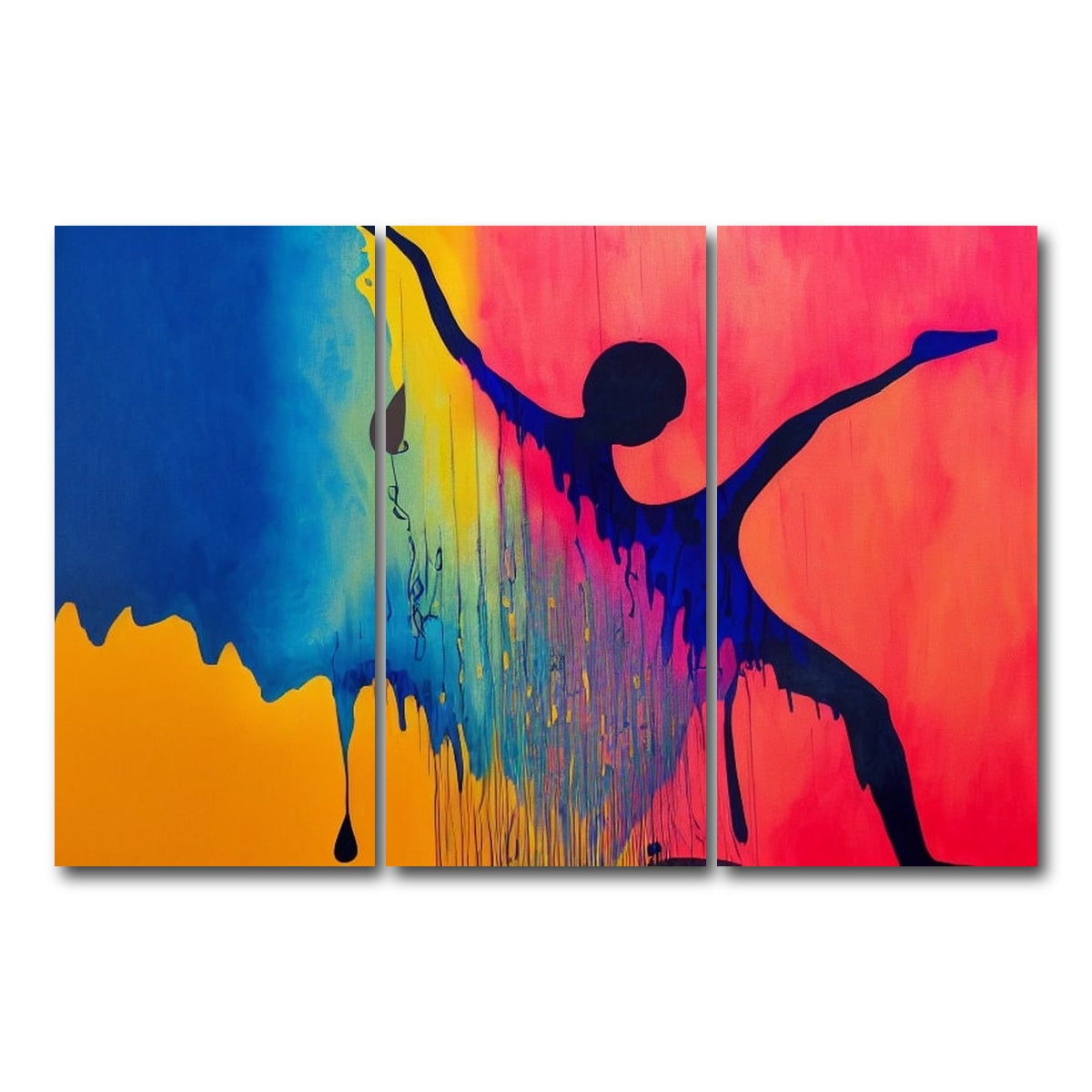 AUTO-MOCKUP WHITE | Dance Art | 3 Piece | Gallery Wrap Canvas | group=12x24