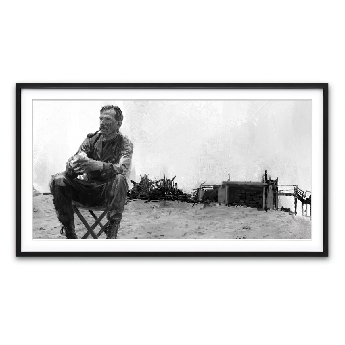 Framed Print 2x1 Black