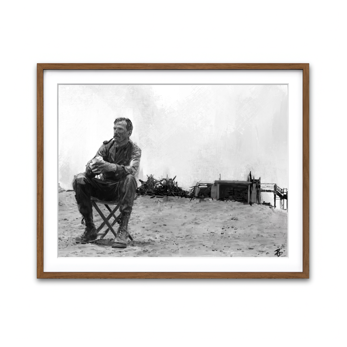 Framed Print 4x3 Walnut