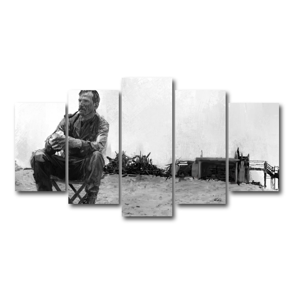 AUTO-MOCKUP WHITE | Daniel Plainview - There Will Be Blood | 5 Piece | Gallery Wrap Canvas | group=5_normal