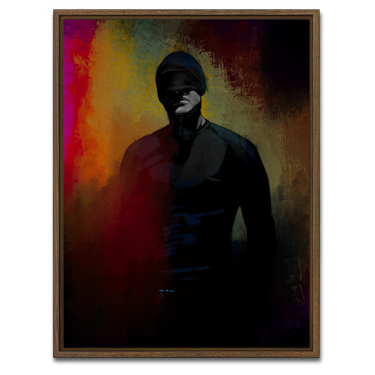 AUTO-MOCKUP WHITE | Daredevil | 1 Piece | Walnut Framed Canvas | group=3x4