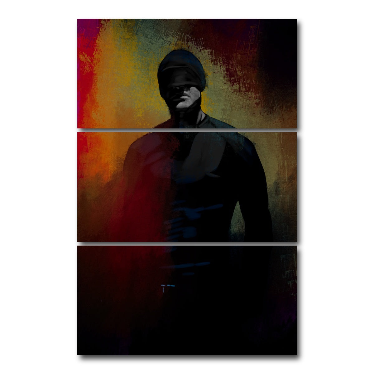 AUTO-MOCKUP WHITE | Daredevil | 3 Piece | Gallery Wrap Canvas | group=12x24_stacked