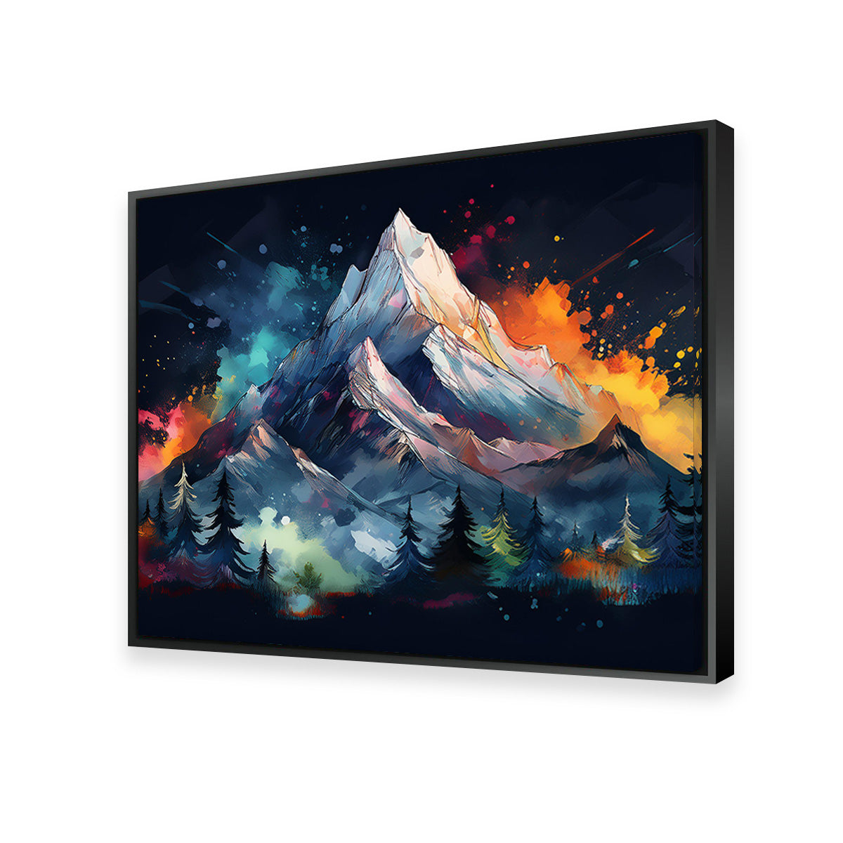 Dark Colored Mountain Wall Art