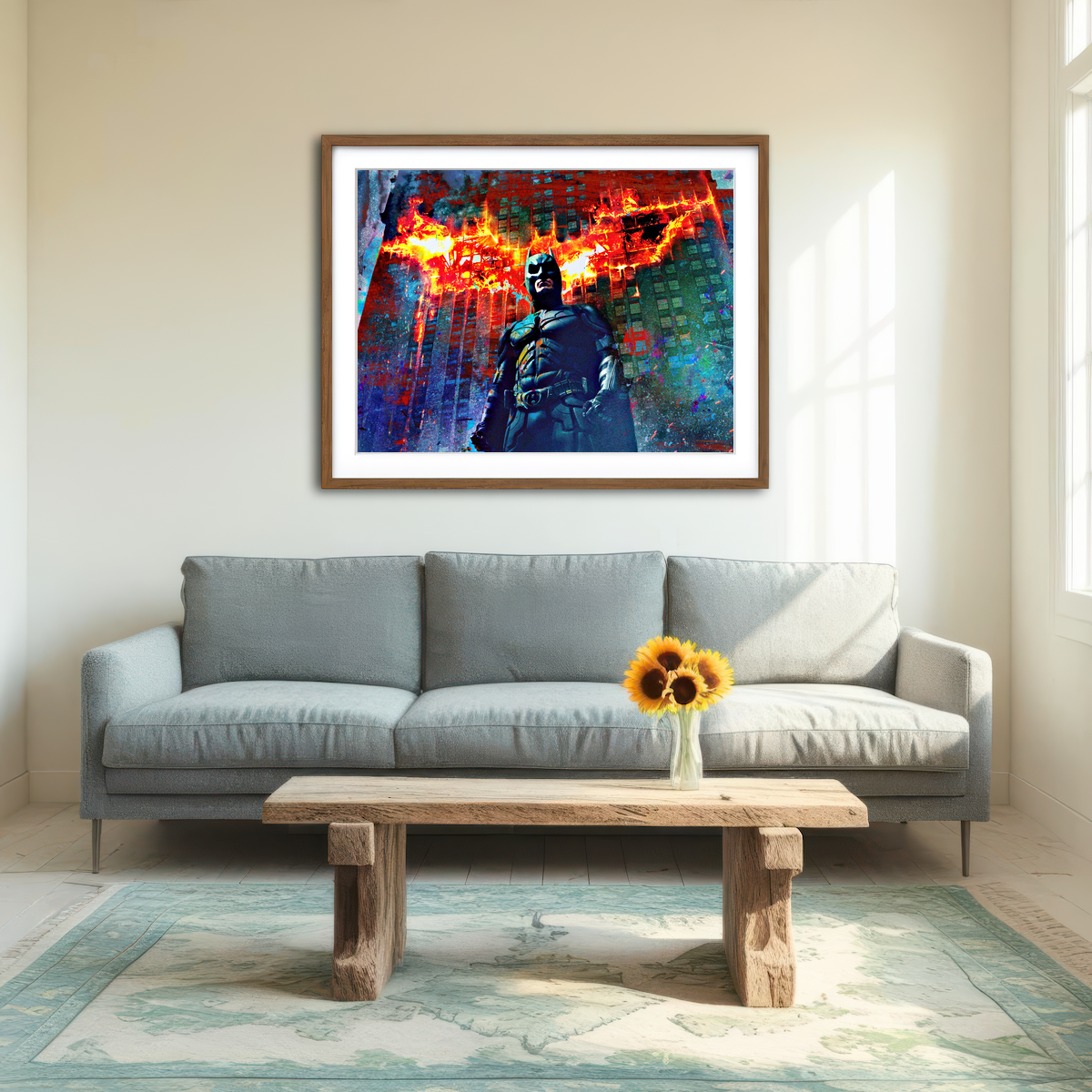 AUTO-MOCKUP ROOM | Dark Knight Wall Art