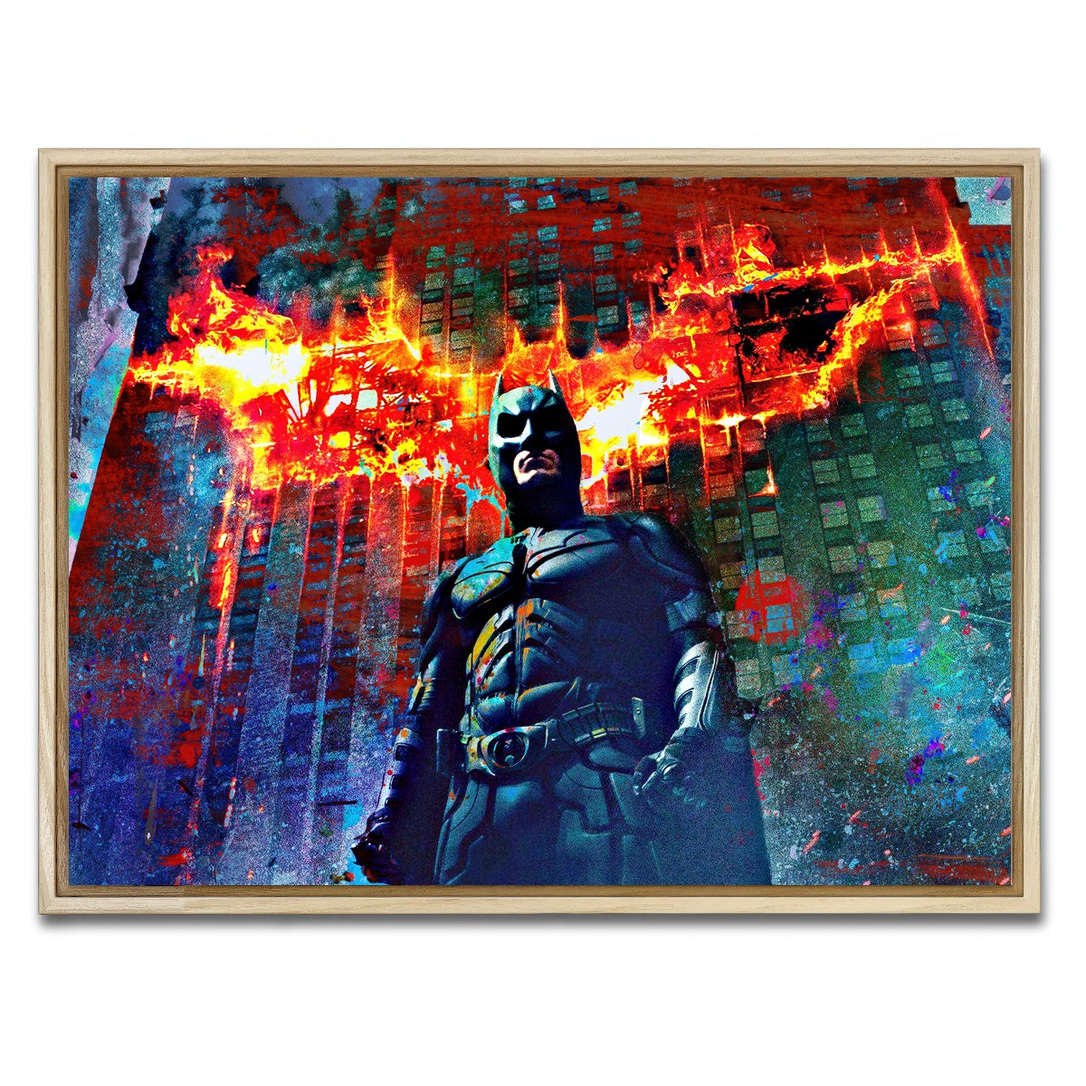 AUTO-MOCKUP WHITE | Dark Knight | 1 Piece | Natural Framed Canvas | group=4x3