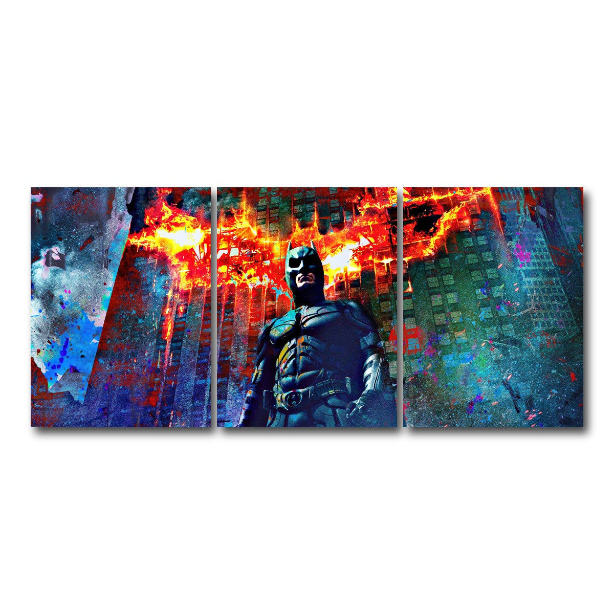 AUTO-MOCKUP WHITE | Dark Knight | 3 Piece | Gallery Wrap Canvas | group=18x24