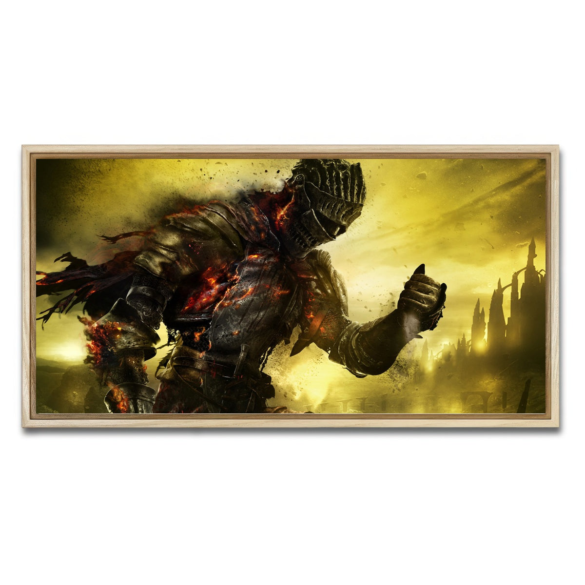 AUTO-MOCKUP WHITE | Dark Souls | 1 Piece | Natural Framed Canvas | group=2x1