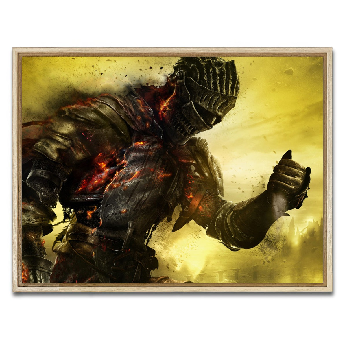 AUTO-MOCKUP WHITE | Dark Souls | 1 Piece | Natural Framed Canvas | group=4x3