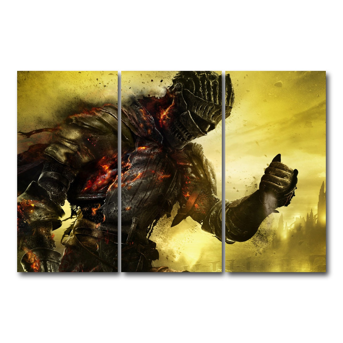 AUTO-MOCKUP WHITE | Dark Souls | 3 Piece | Gallery Wrap Canvas | group=12x24
