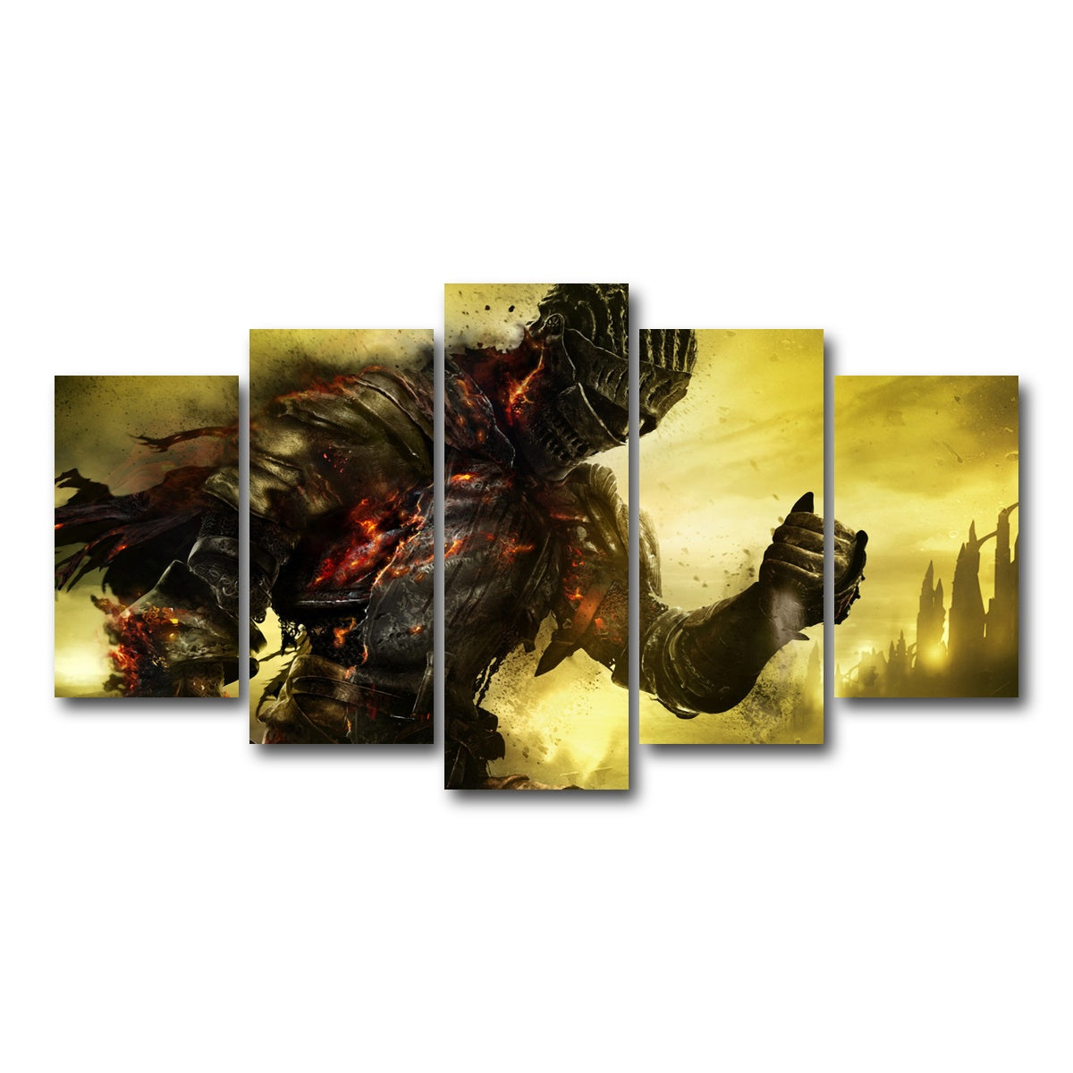 AUTO-MOCKUP WHITE | Dark Souls | 5 Piece | Gallery Wrap Canvas | group=5_normal