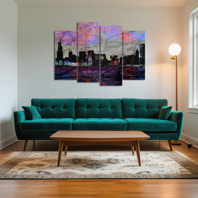 AUTO-MOCKUP ROOM | Dark chicago skyline